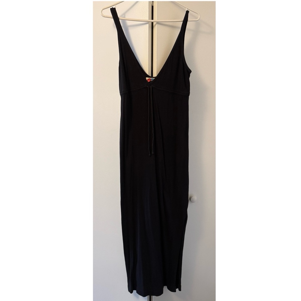 Free People Black Vneck Maxi Dress